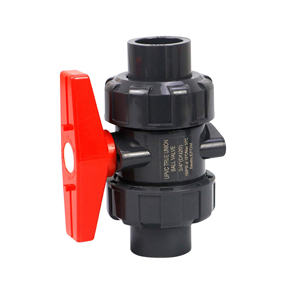 UPVC Full Flow Ball Valve with Double True Joint Full Socket Sliding Ball Valve for Irrigation