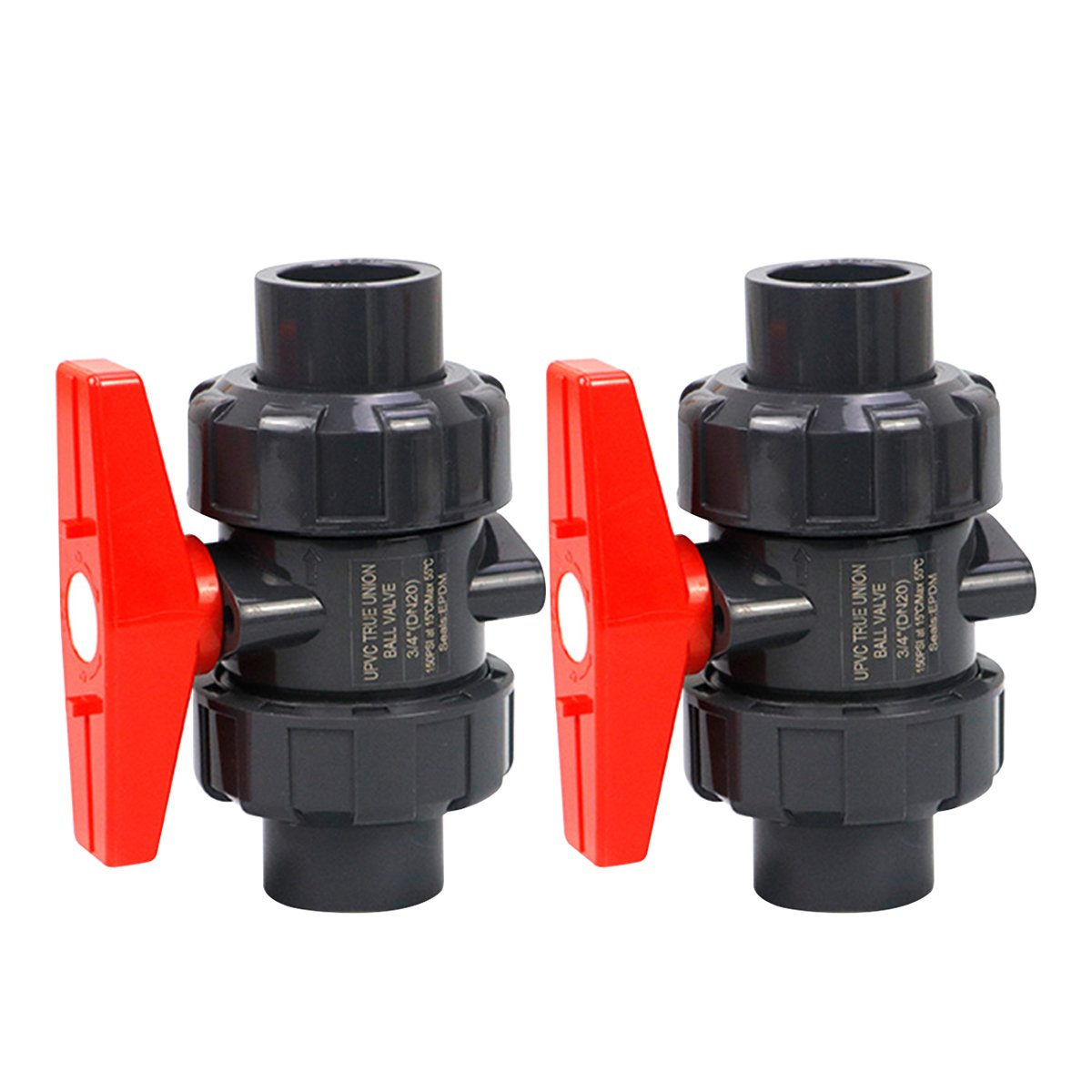 UPVC Full Flow Ball Valve with Double True Joint Full Socket Sliding Ball Valve for Irrigation