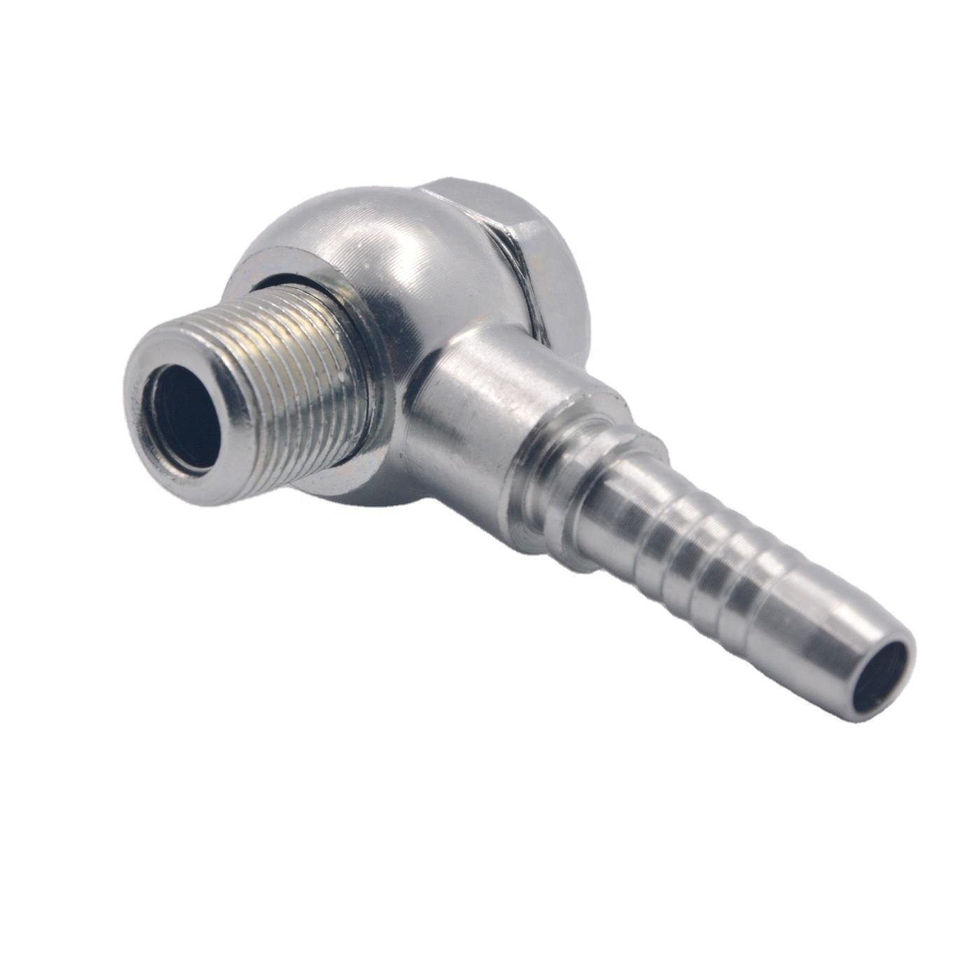 Factory Supplied Galvanized Hydraulic Hose Fitting Bsp Hydraulic Banjo Ball Head Fitting Ball Joints Components Hardware