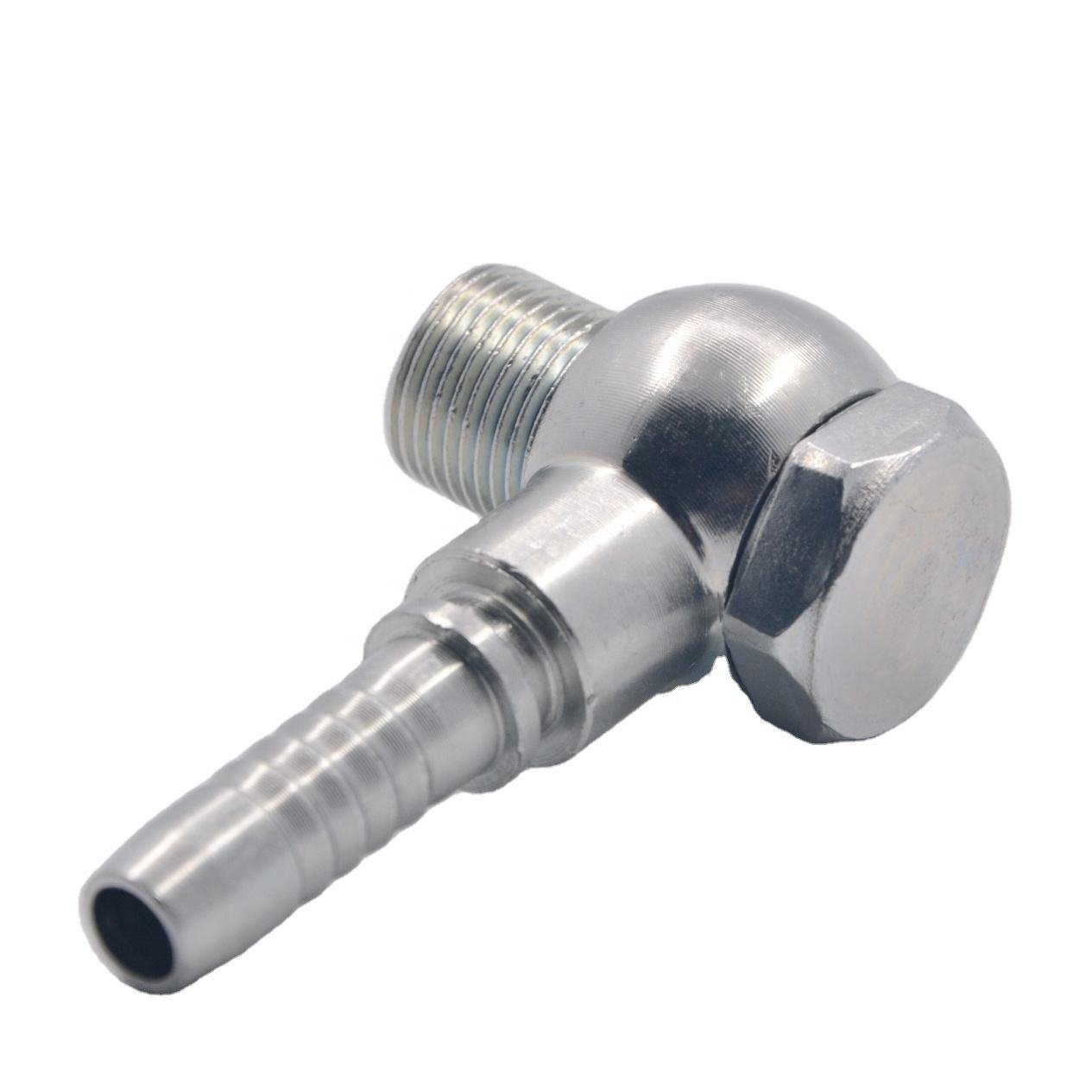 Factory Supplied Galvanized Hydraulic Hose Fitting Bsp Hydraulic Banjo Ball Head Fitting Ball Joints Components Hardware