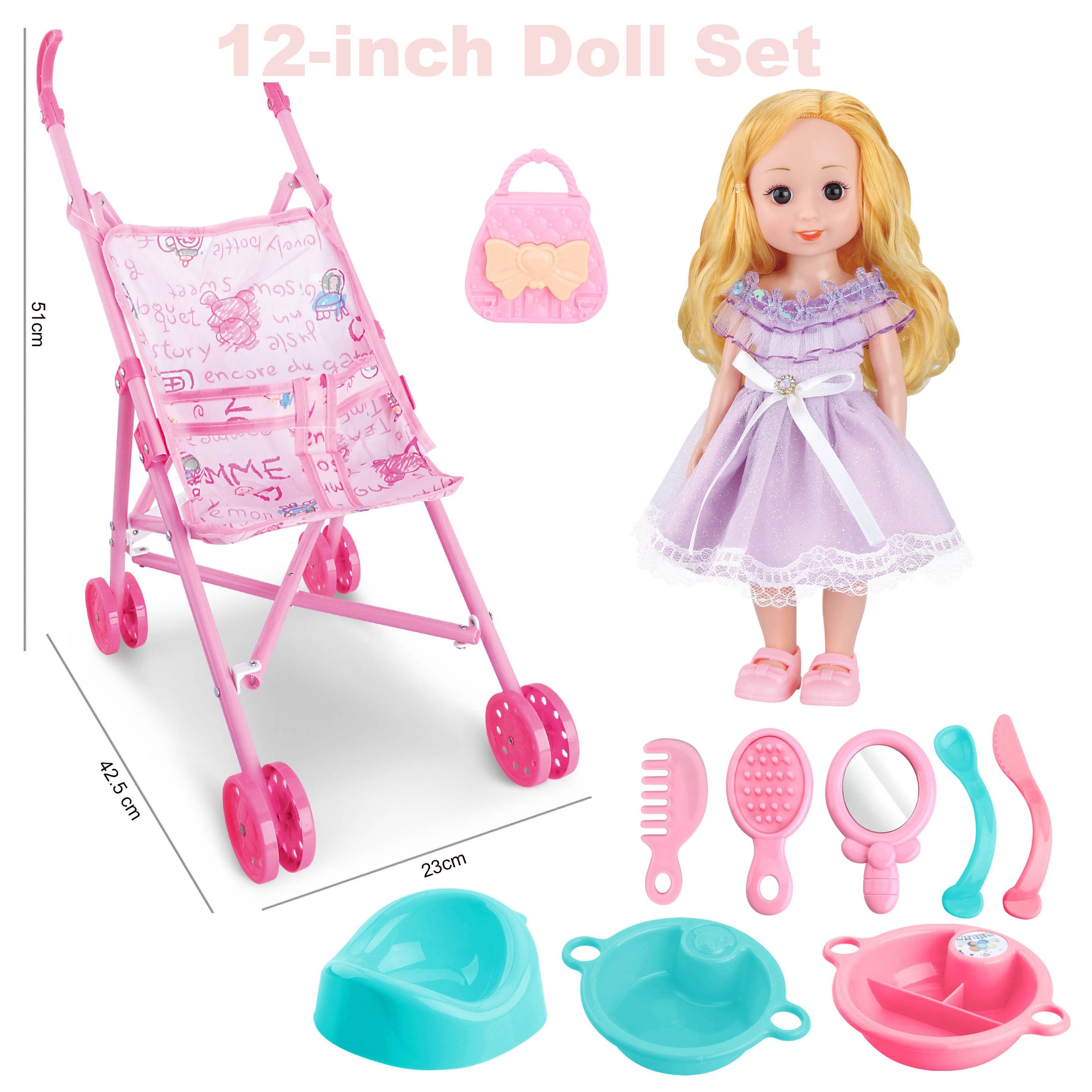 High Quality 31cm Jointed Dolls Beautiful Clothes Lifelike Fashion Doll Toys for Girls
