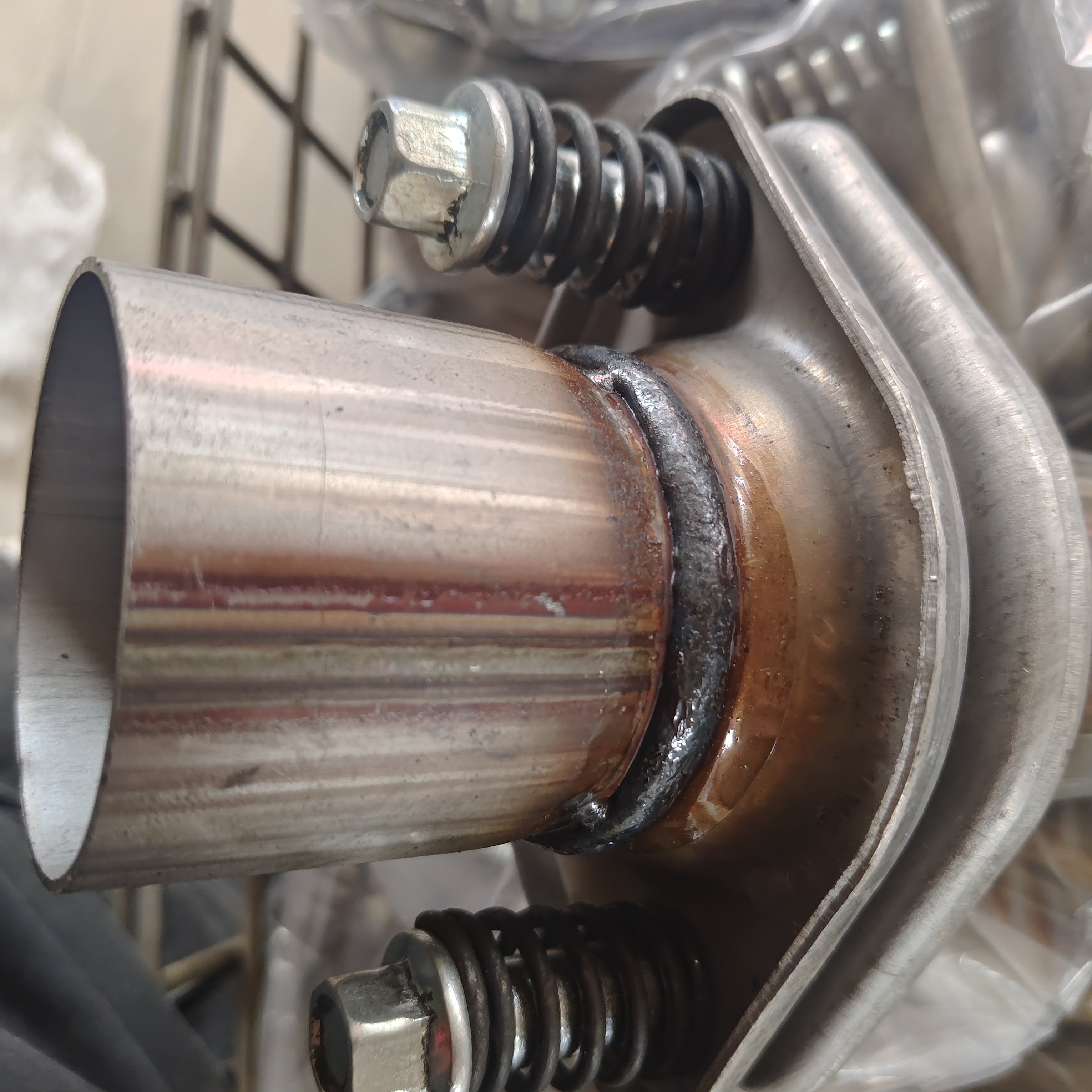 2" 50.8mm Automotive Exhaust Muffler Flexible Pipe Flange Customized Ball Rolling Joints