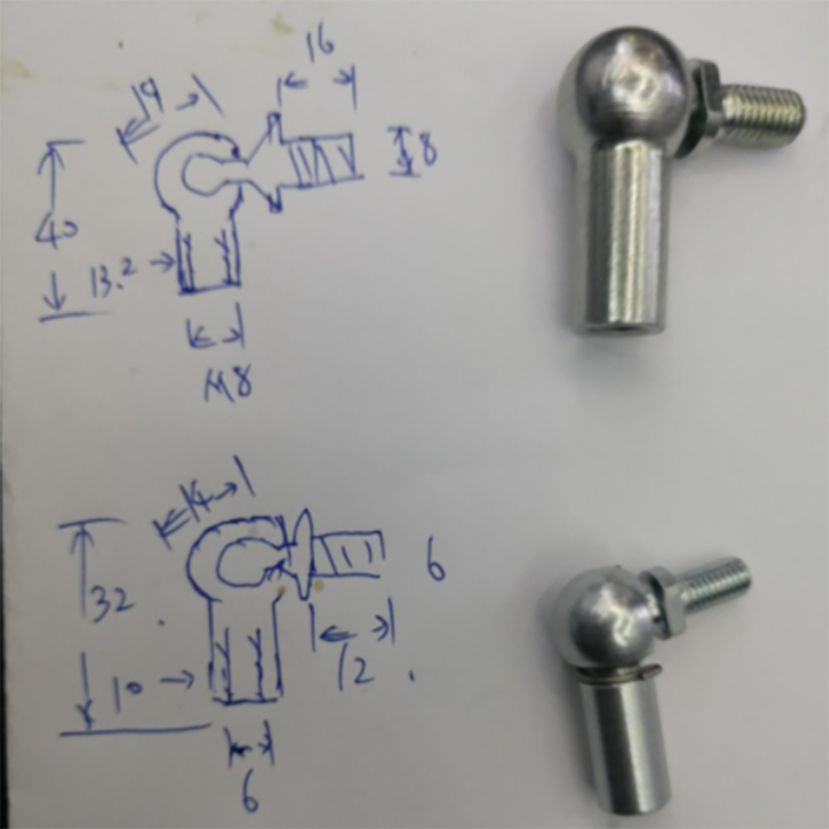 Stainless Steel Angle Joint Clip Locking DIN71802 CS19M14X2 M8 M6 M10 M12 Miniature Ball Joints