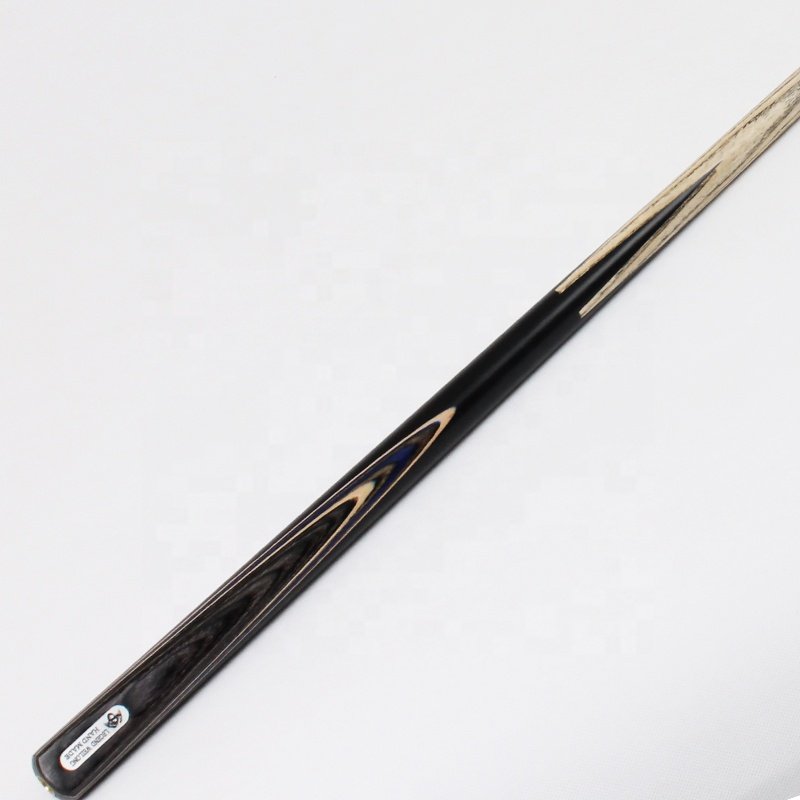 TQG-JX-056 White Wax Wood Tip Snooker Cue 10mm Single Billiards Cue 57 Inch Hot Selling Item Dyed Ebony Brass Ash Wood Pool