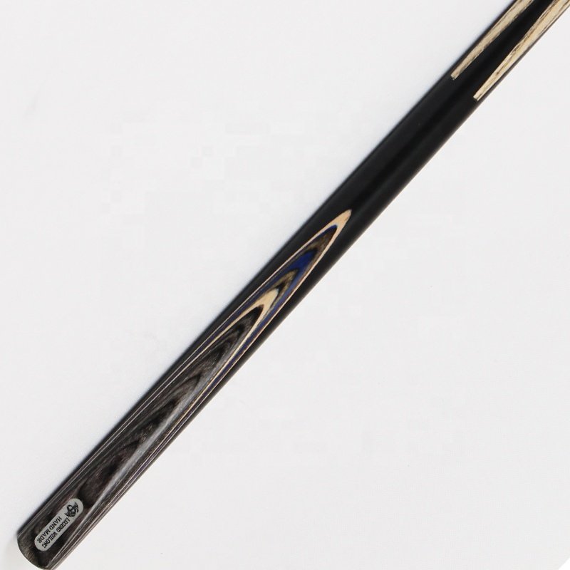 TQG-JX-056 White Wax Wood Tip Snooker Cue 10mm Single Billiards Cue 57 Inch Hot Selling Item Dyed Ebony Brass Ash Wood Pool