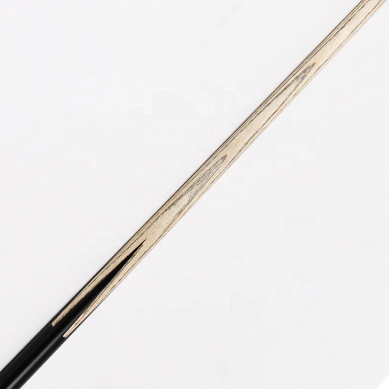 TQG-JX-056 White Wax Wood Tip Snooker Cue 10mm Single Billiards Cue 57 Inch Hot Selling Item Dyed Ebony Brass Ash Wood Pool