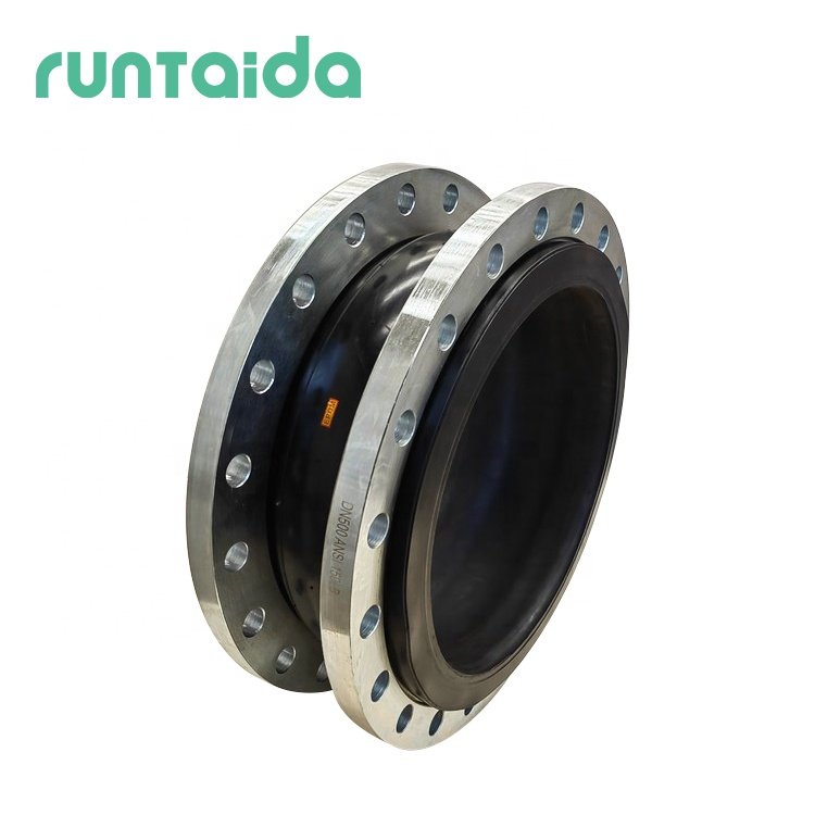 Epdm Nbr Single Sphere Flange Connector Flexible Bellow Rubber Compensator Expansion Joint