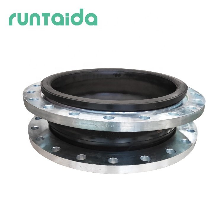 Epdm Nbr Single Sphere Flange Connector Flexible Bellow Rubber Compensator Expansion Joint