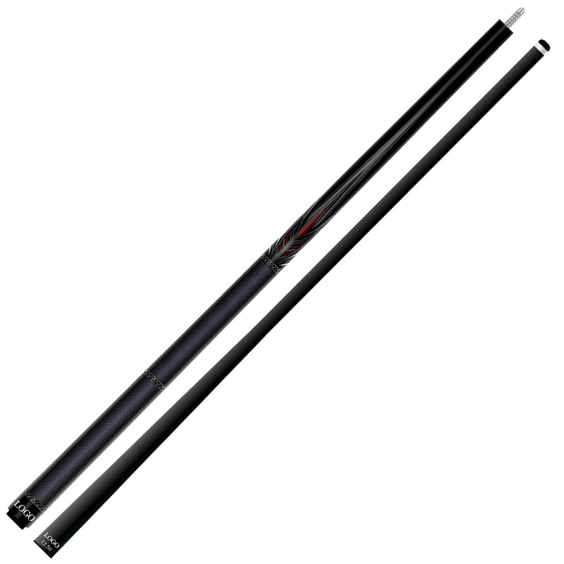 TQG-LC-C23 with Multiple Snooker Joint and Marking Carbon Fiber Pool Cue Billiards Cue 1/2 Split 12..5mm Maple Butt