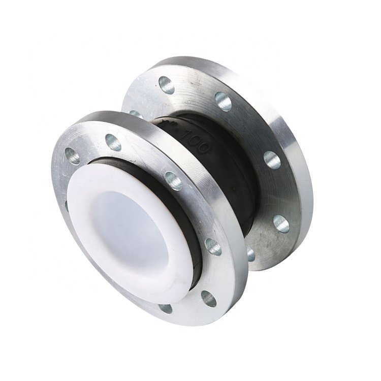 Dn100 Dn150 High Temperature Strong Acid and Alkali Resistance Single Ball Flexible Pipe Ptfe Rubber Expansion Joint