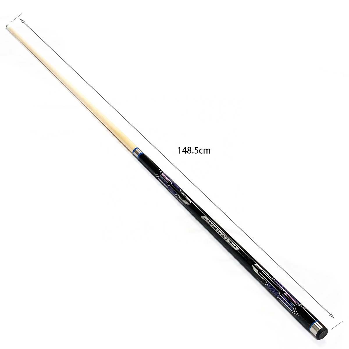 58inch 12.5mm 1/2-pc Canada Maple Wood Fast Joint Nine-ball Pool Billiard Cue Stick