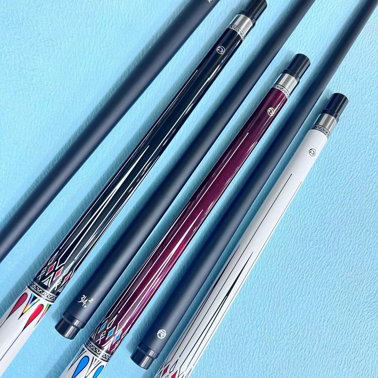 2025 New Design PREOAIDR 1/2-PC Handmade High-tech Carbon Billiard Pool Cue With Uni-lock Joint