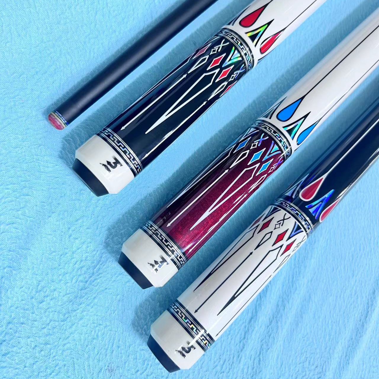2025 New Design PREOAIDR 1/2-PC Handmade High-tech Carbon Billiard Pool Cue With Uni-lock Joint