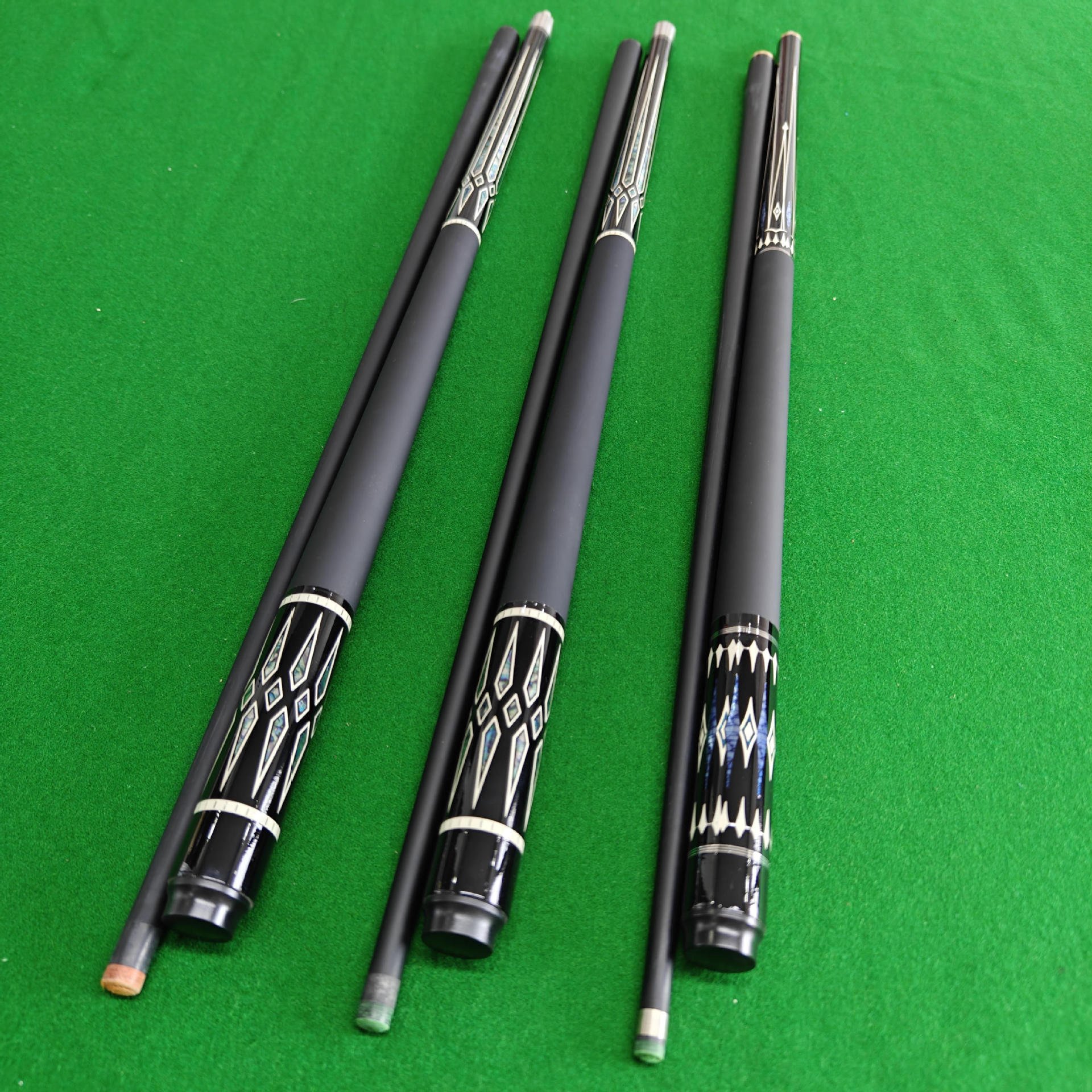 Popular 1/2 Split Billiard Punch Cue 13Mm Tip Highly Accurate Graphite Carbon Fiber Pool Cue Sticks
