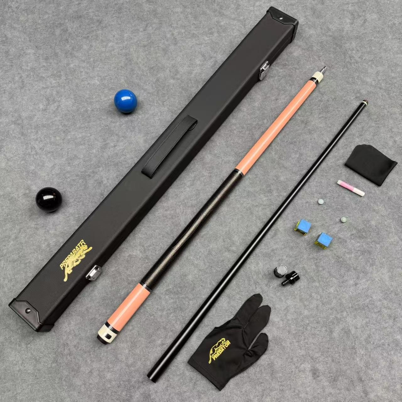 Growsport Customized Private Brand Logo Pool Stick Pu Leather Anti Slip Grip Graphite Paint Maple Billiard Cue Professional
