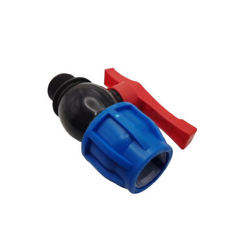 PP Compression Fittings Ball Valve External Thread Ball Valve Water Supply Irrigation Special Thread Joint