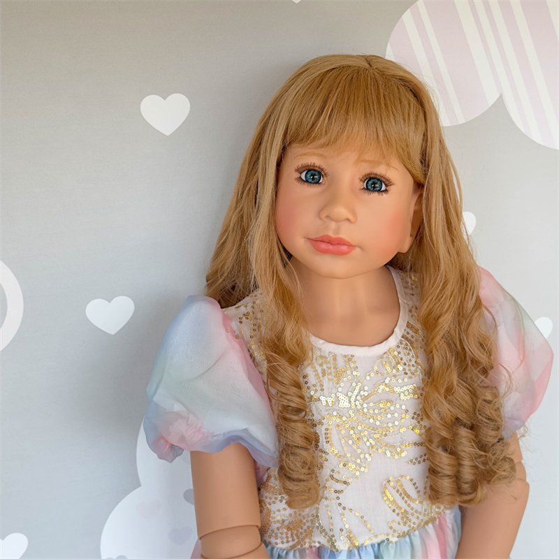 NPK 120cm Big Reborn Doll Ball Jointed Model Doll Long Hair Princess Girl Collectible Art Doll