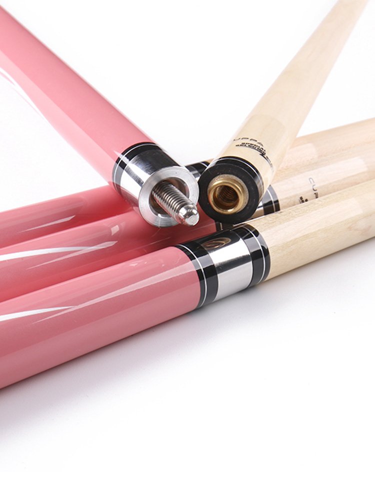 CUPPA Billiard Cue Pool Cues Stick Nine Ball Arm the Lrish Line Grip Maple Shaft 1/2 Split Pink Design Tip Size 10.5 11.75 13mm