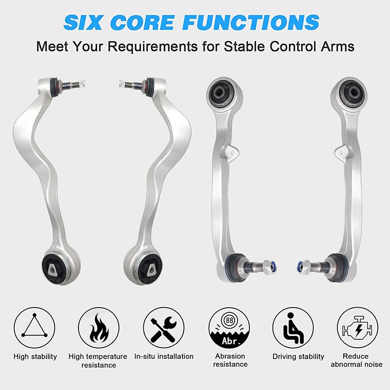 12 PCs Suspension Steering Kit With Front Lower Forward Control Arm Replacement for Bmw E60 04-07 525i 530i 09-10 528i 530i