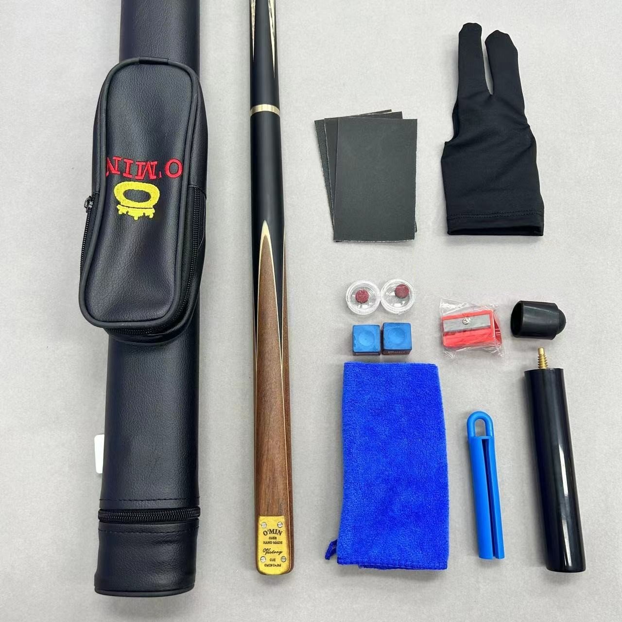 O'MIN Mystery Winner Billiard Cue 9.5 Small Head Snooker Cue 3/4 Split 10mm Black Eight Billiard bar