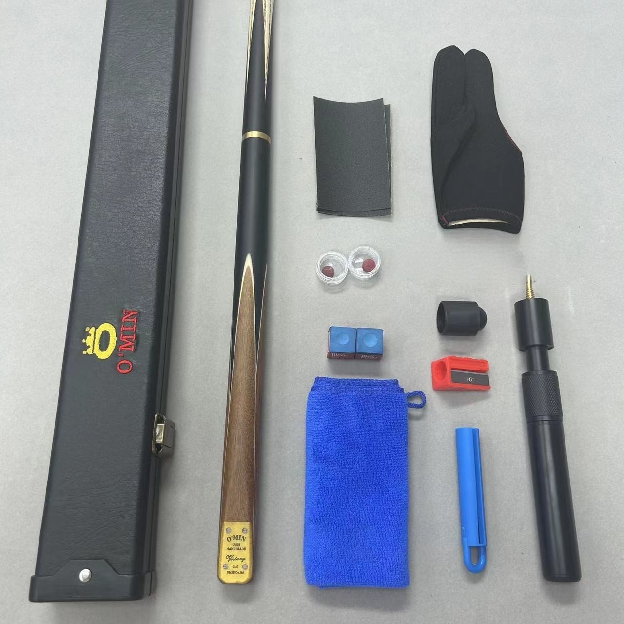O'MIN Mystery Winner Billiard Cue 9.5 Small Head Snooker Cue 3/4 Split 10mm Black Eight Billiard bar