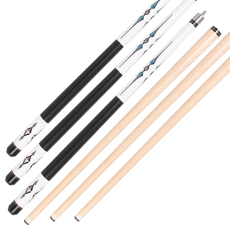 TQG-SX-071 Stick 13mm Tip Carbon Fiber Butt Sleeve for Snooker Billiards Hot Selling 1/2 Jointed Maple Wood 58-Inch Pool Cue