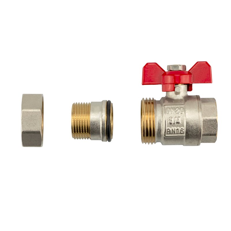TMOK High Quality 1/2" 3/4" 1" Inch PN16 Loose Joint Brass Ball Valve With Union 2 PIECES CONNECTOR