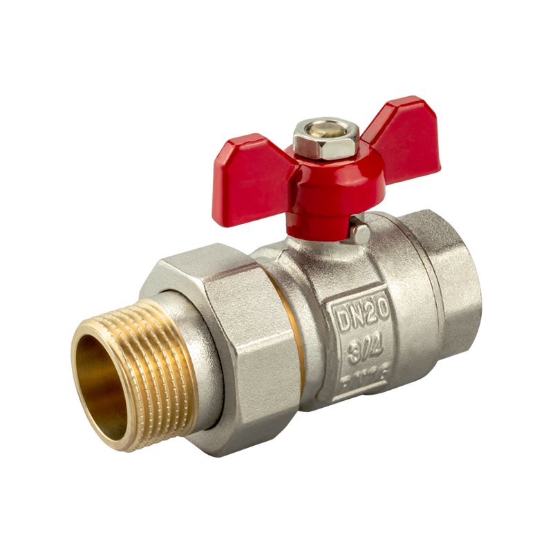 TMOK High Quality 1/2" 3/4" 1" Inch PN16 Loose Joint Brass Ball Valve With Union 2 PIECES CONNECTOR