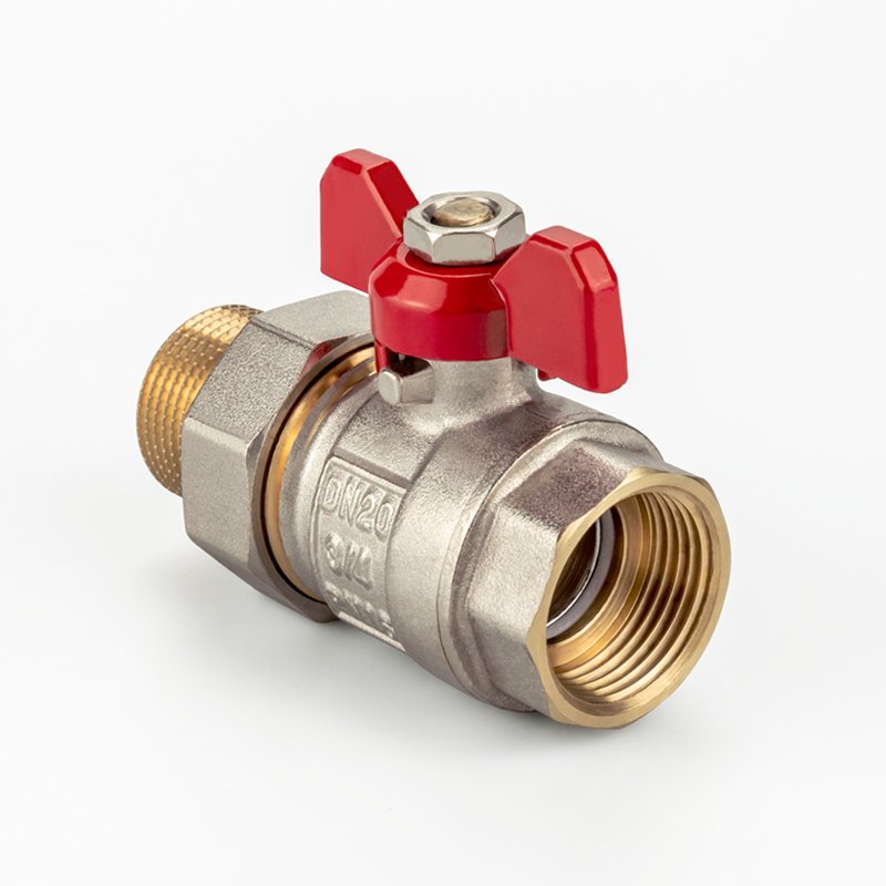 TMOK High Quality 1/2" 3/4" 1" Inch PN16 Loose Joint Brass Ball Valve With Union 2 PIECES CONNECTOR