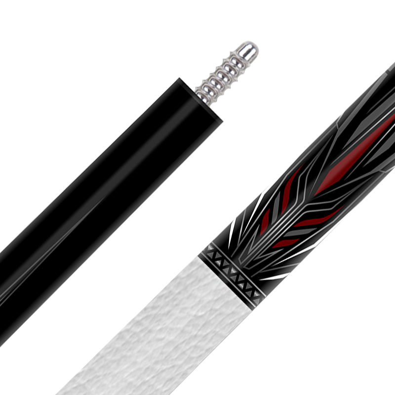 TQG-LC-C18 Billiards Cue 1/2 Split 12..5mm Maple Butt with Multiple Snooker Joint and Marking Carbon Fiber Pool Cue