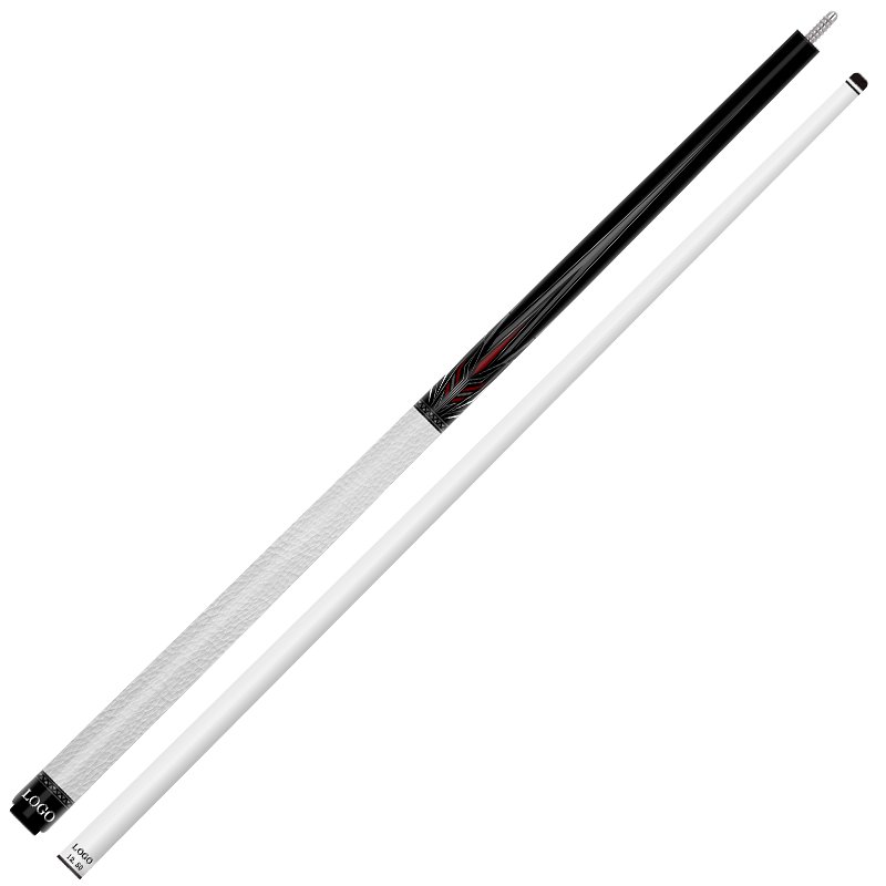 TQG-LC-C18 Billiards Cue 1/2 Split 12..5mm Maple Butt with Multiple Snooker Joint and Marking Carbon Fiber Pool Cue