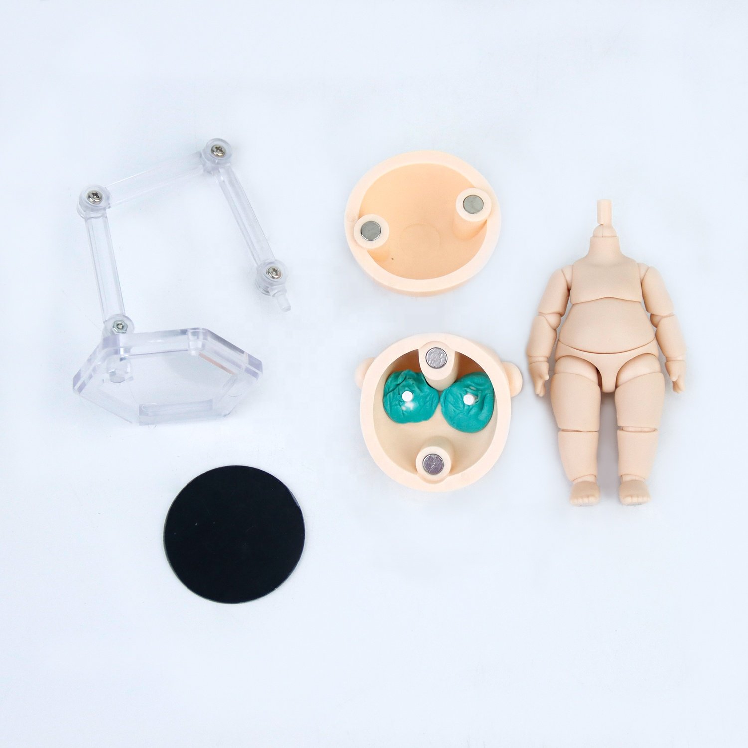 Popular Fashion 12cm Mini Cute Ball Jointed Toy Dol With Wigl Little Girl Play Game Christmas Gift BJD Princess Doll