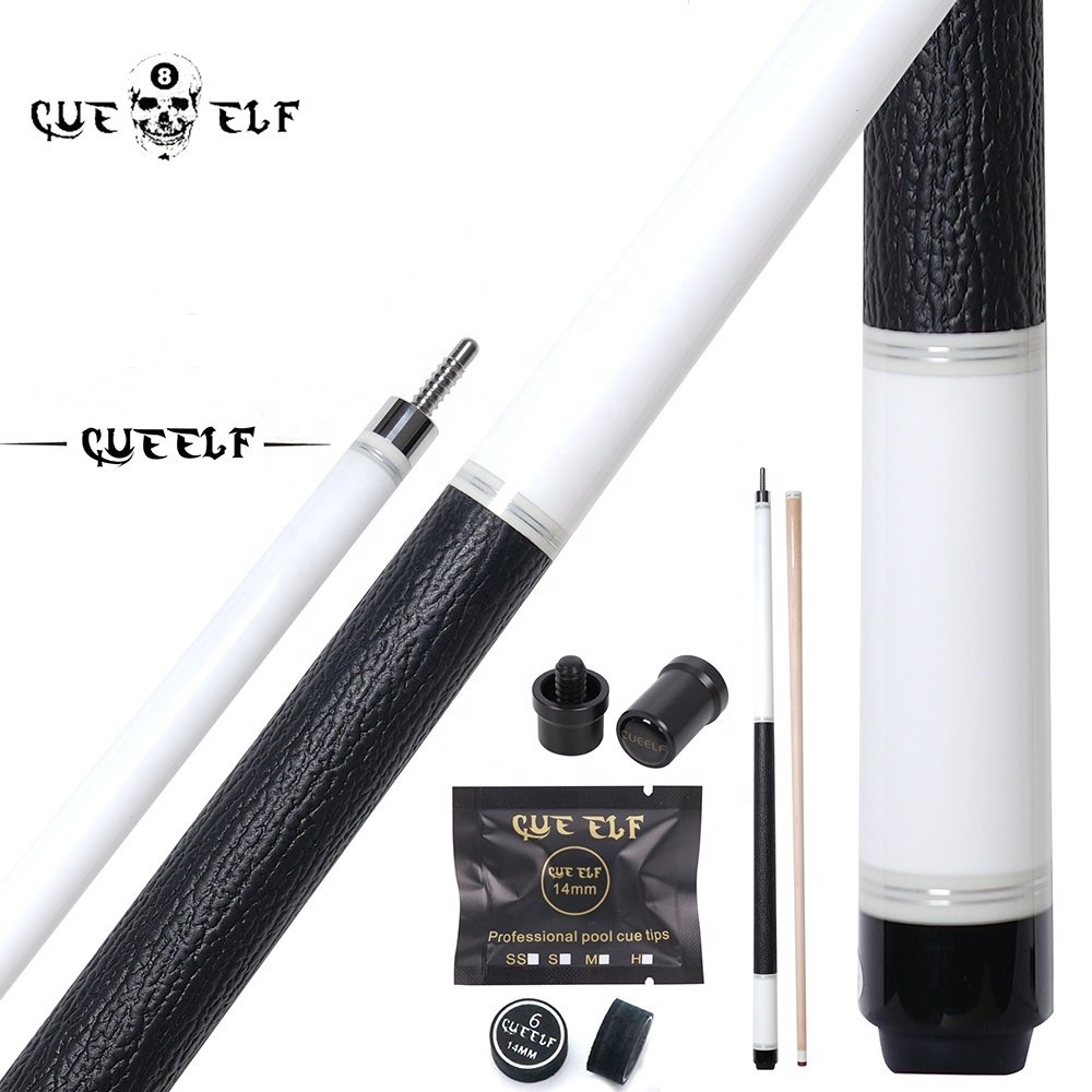 CUEELF High Technology Billiard Pool Cue Straight 58" Maple Cork Filing Shaft 12.5mm Tip Size