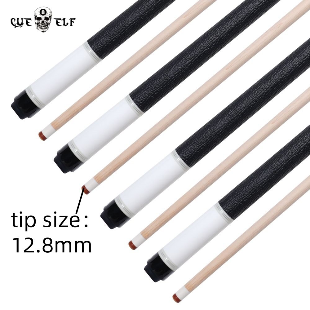 CUEELF High Technology Billiard Pool Cue Straight 58" Maple Cork Filing Shaft 12.5mm Tip Size