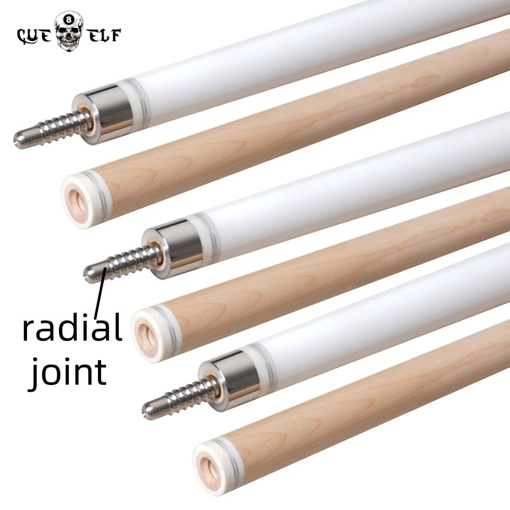 CUEELF High Technology Billiard Pool Cue Straight 58" Maple Cork Filing Shaft 12.5mm Tip Size
