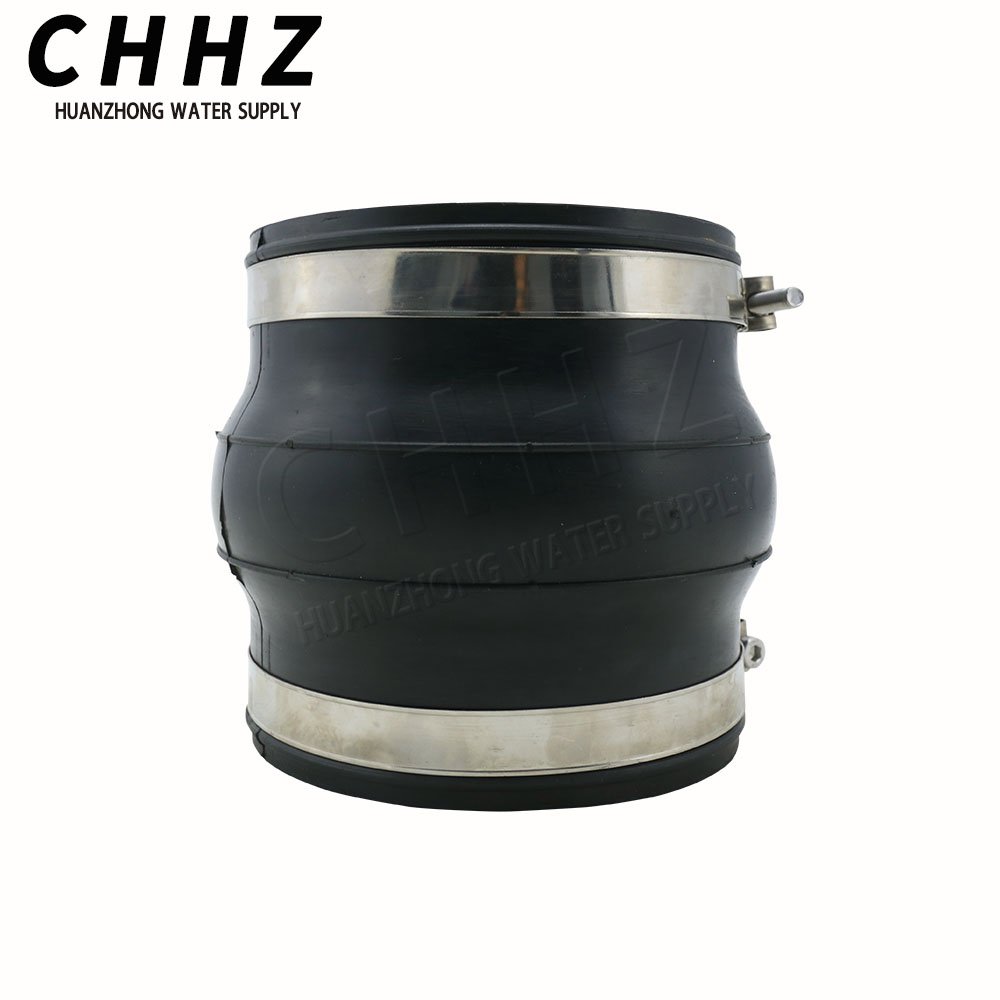 Plumbing Materials Flexible Expansion Pump Ball SS304 Clamp Rubber Expans Joint