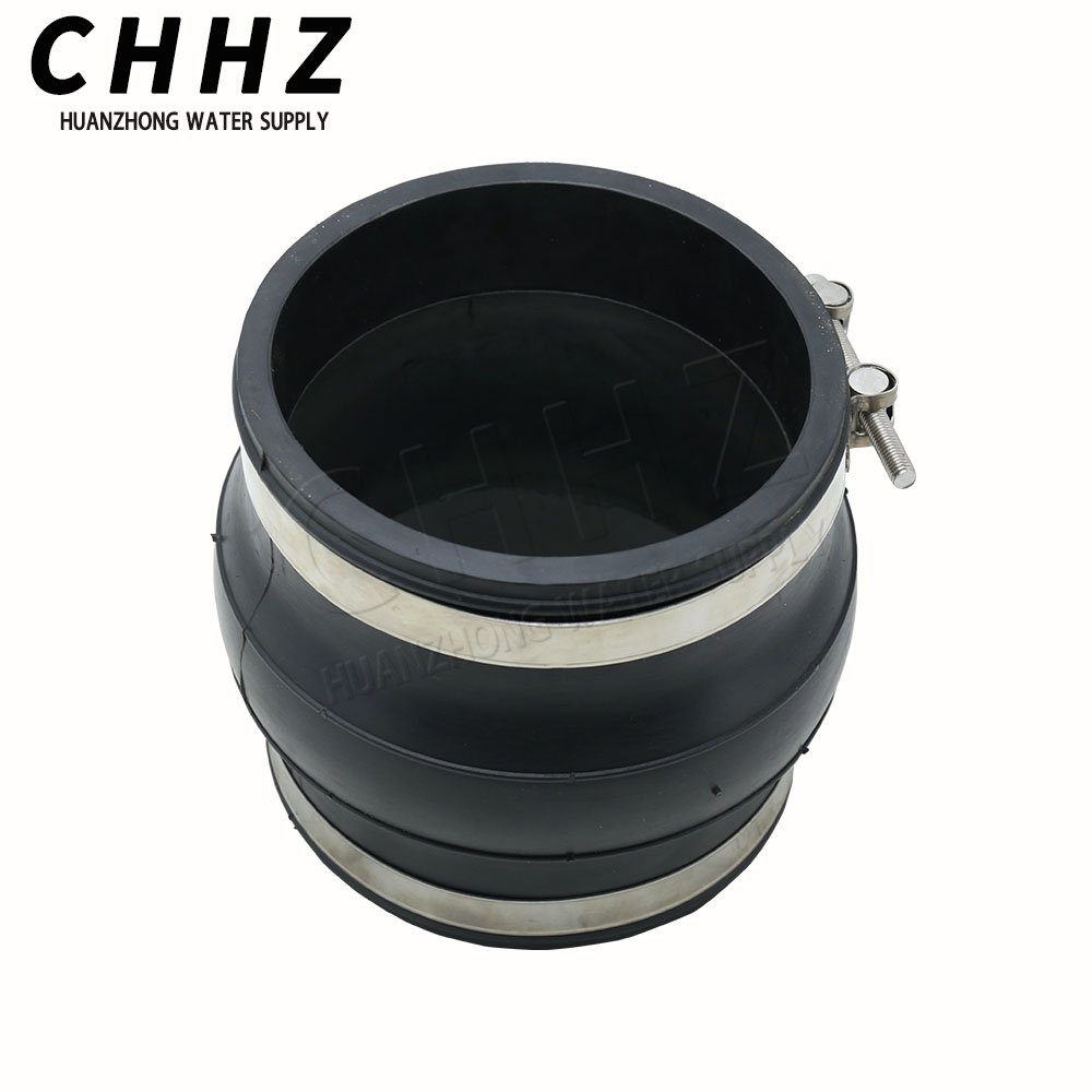 Plumbing Materials Flexible Expansion Pump Ball SS304 Clamp Rubber Expans Joint