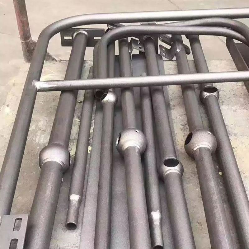 Hot Sale Bracket Wall Mounted Round Handrail Fitting Galvanized Steel Pipe Metal Handrails