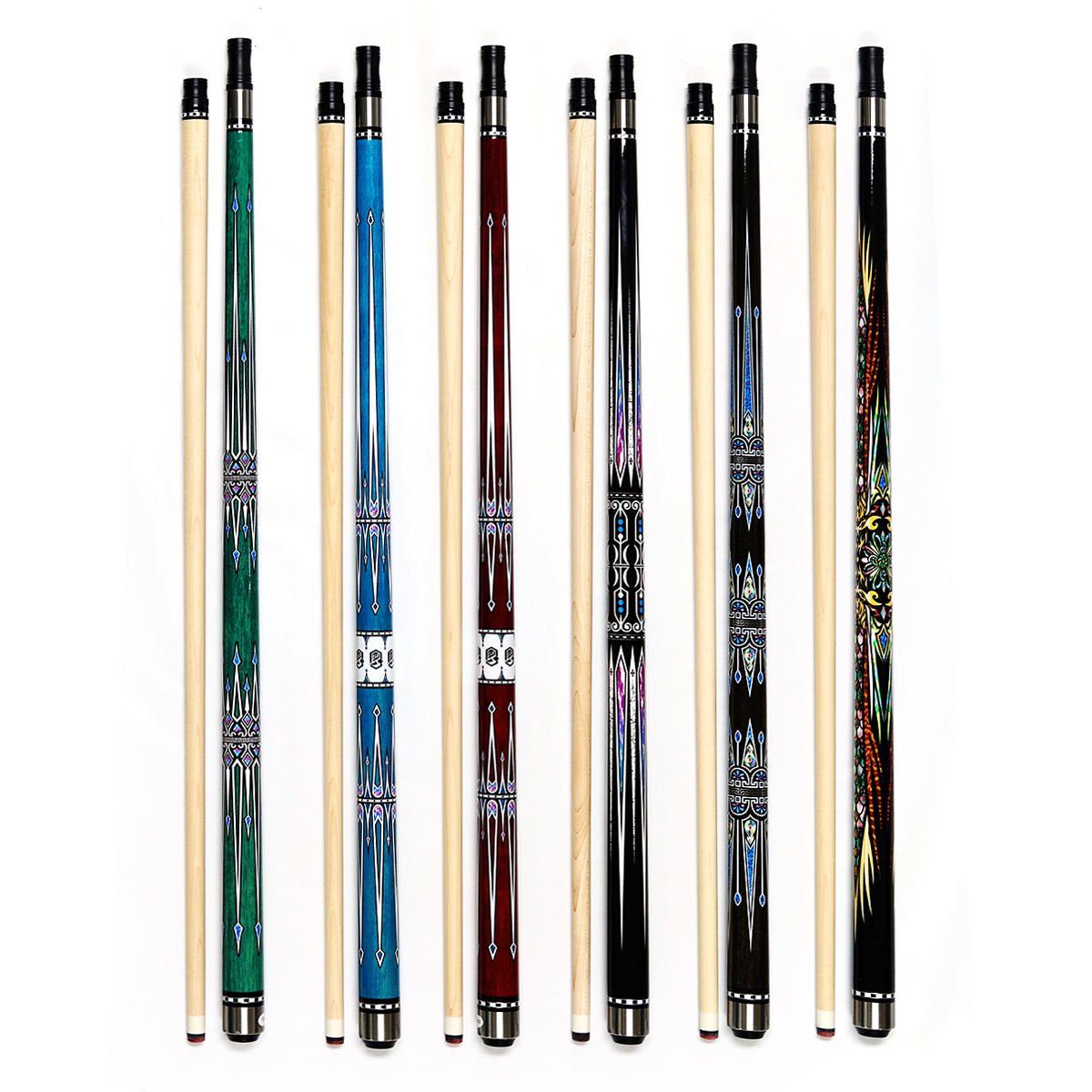 High Quality Newest 58inches Maple Billiard Pool Cue with Radia Screw Joint for Sale