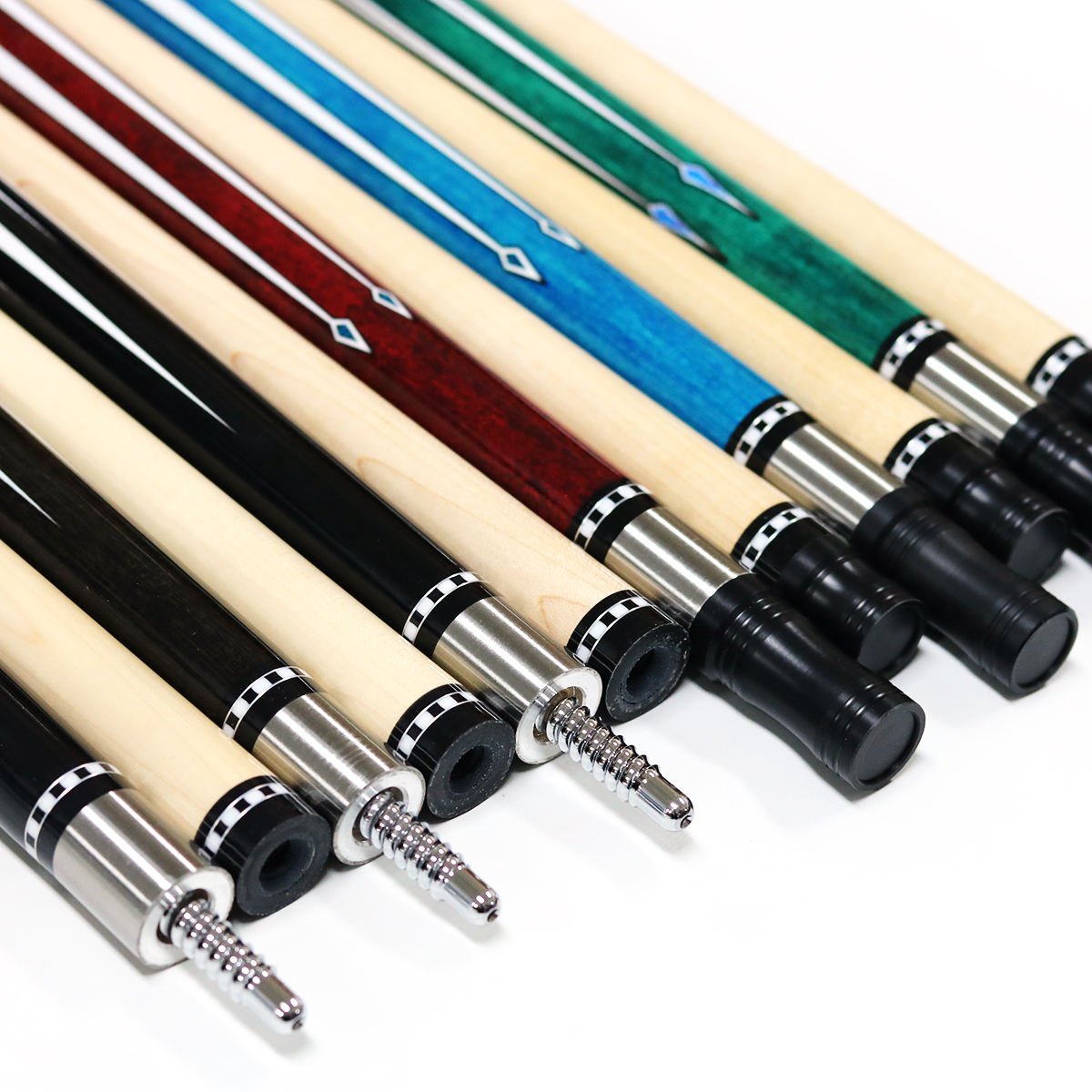 High Quality Newest 58inches Maple Billiard Pool Cue with Radia Screw Joint for Sale