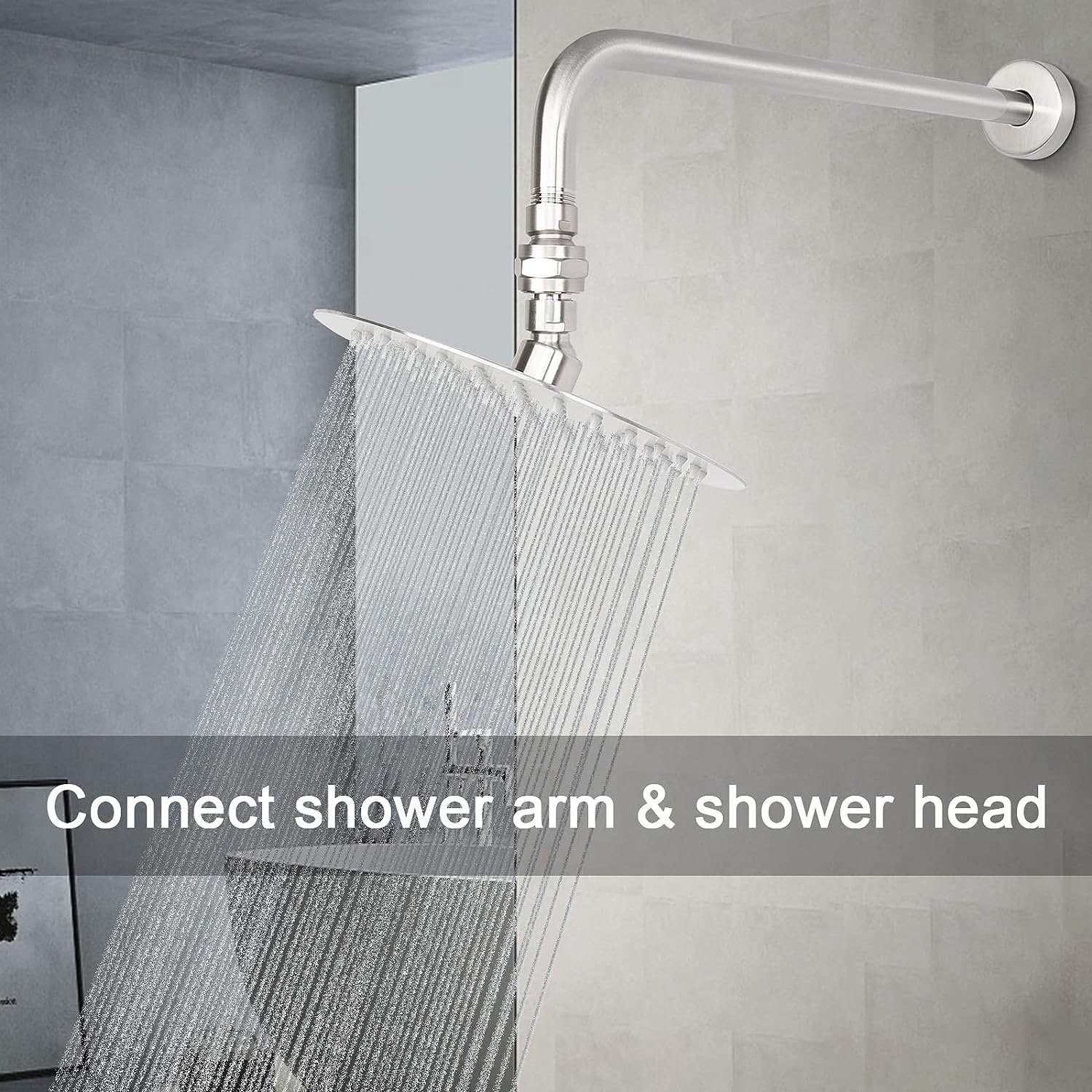 Factory Brass Shower Connector Swivel Ball Joint Adjustable Shower Arm Extension Component Shower Adapter