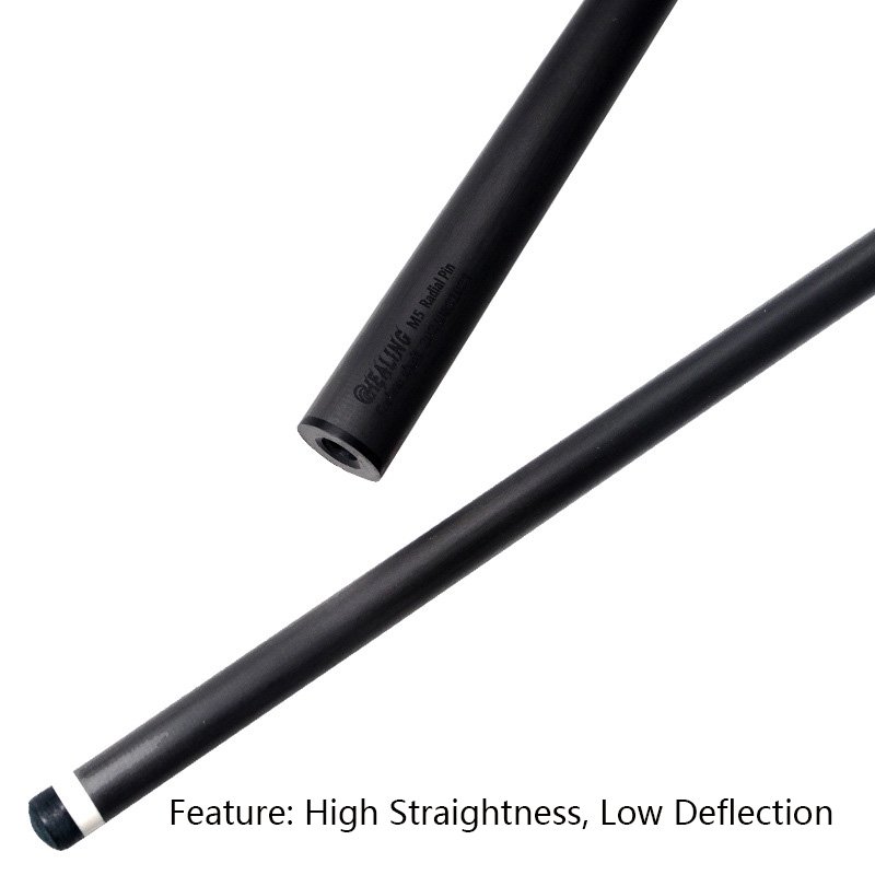 29'' /73.7cm Single Carbon Fiber Break Shaft with Bumper Kit 12.4mm Tip Pro Taper for 1/2 Billiard Pool Cue Shaft Forearm.