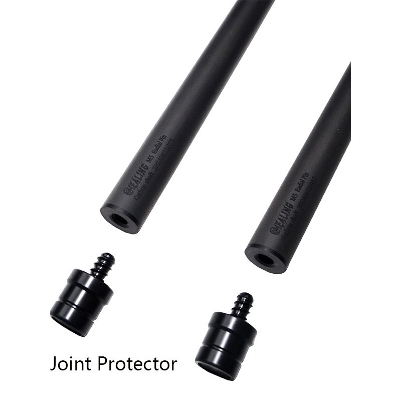 29'' /73.7cm Single Carbon Fiber Break Shaft with Bumper Kit 12.4mm Tip Pro Taper for 1/2 Billiard Pool Cue Shaft Forearm.