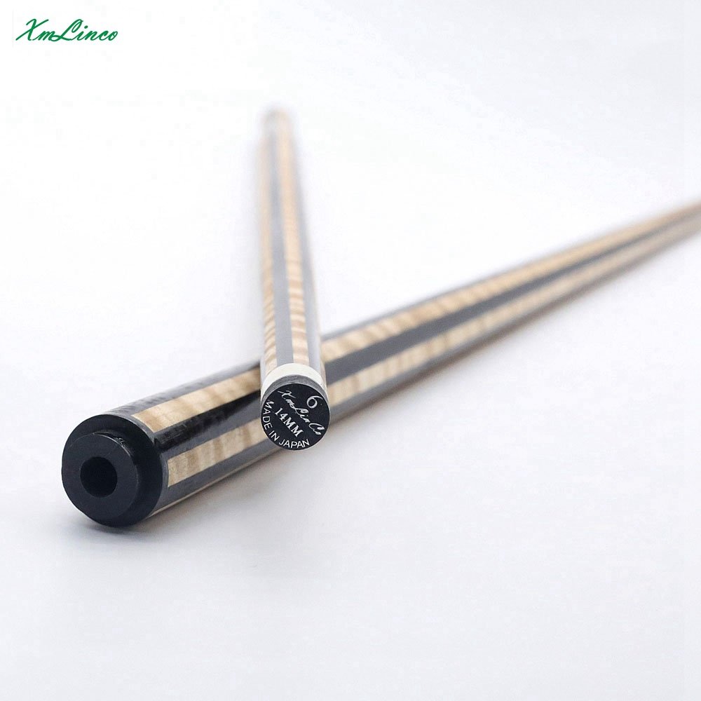 Xmlinco New Arrivals Curly Ebony 12pcs Laminated Shaft for Carom Billiard 3 Cushion Game Cue