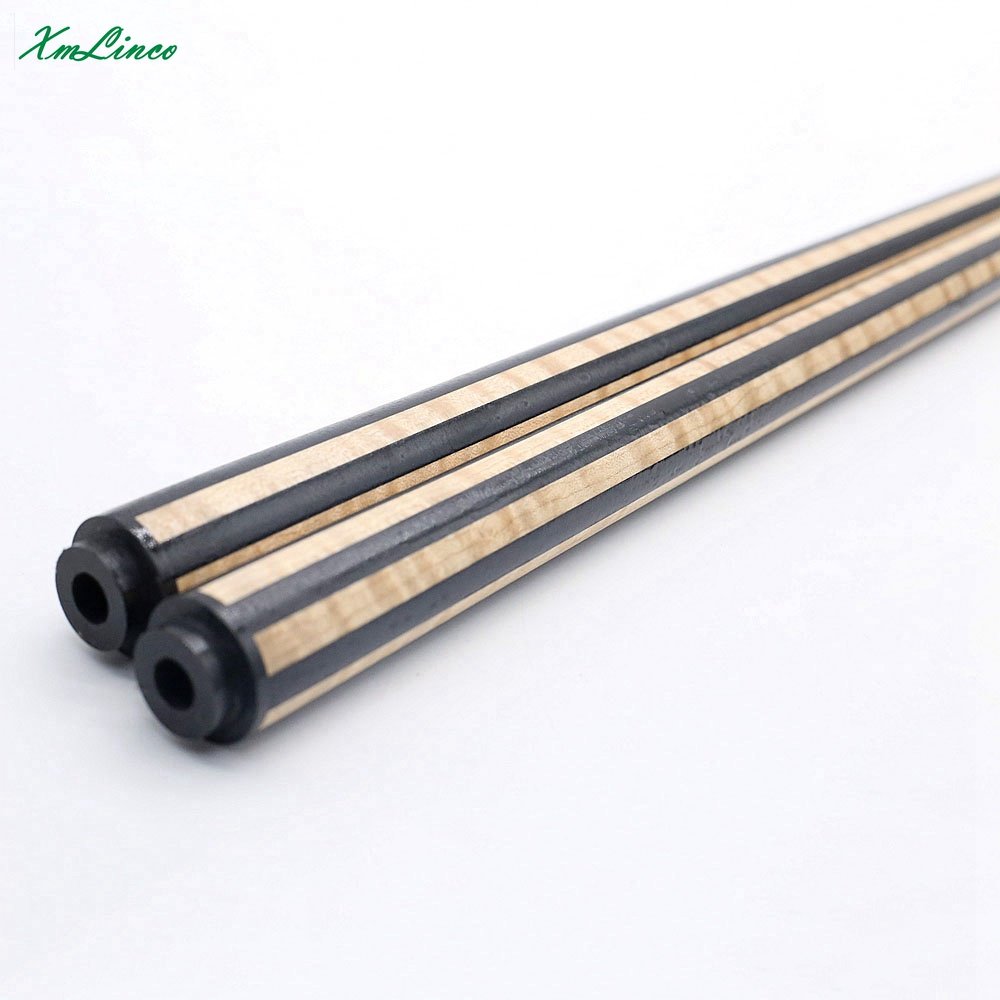 Xmlinco New Arrivals Curly Ebony 12pcs Laminated Shaft for Carom Billiard 3 Cushion Game Cue