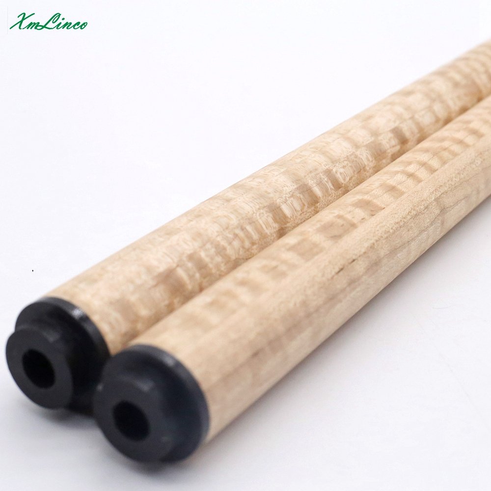 Xmlinco New Arrivals Curly Ebony 12pcs Laminated Shaft for Carom Billiard 3 Cushion Game Cue