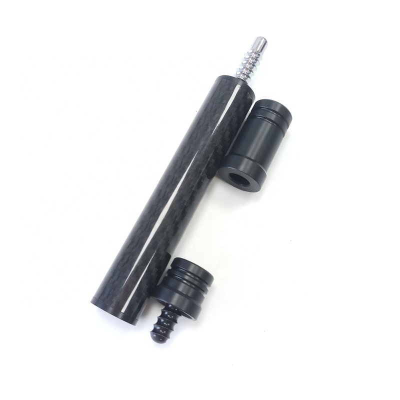 Jassinry Latest Carbon Pool Middle Cue Extensions for Radial Pin Cues 12cm Billiard Cue Extenders to Connect Butt and Shaft