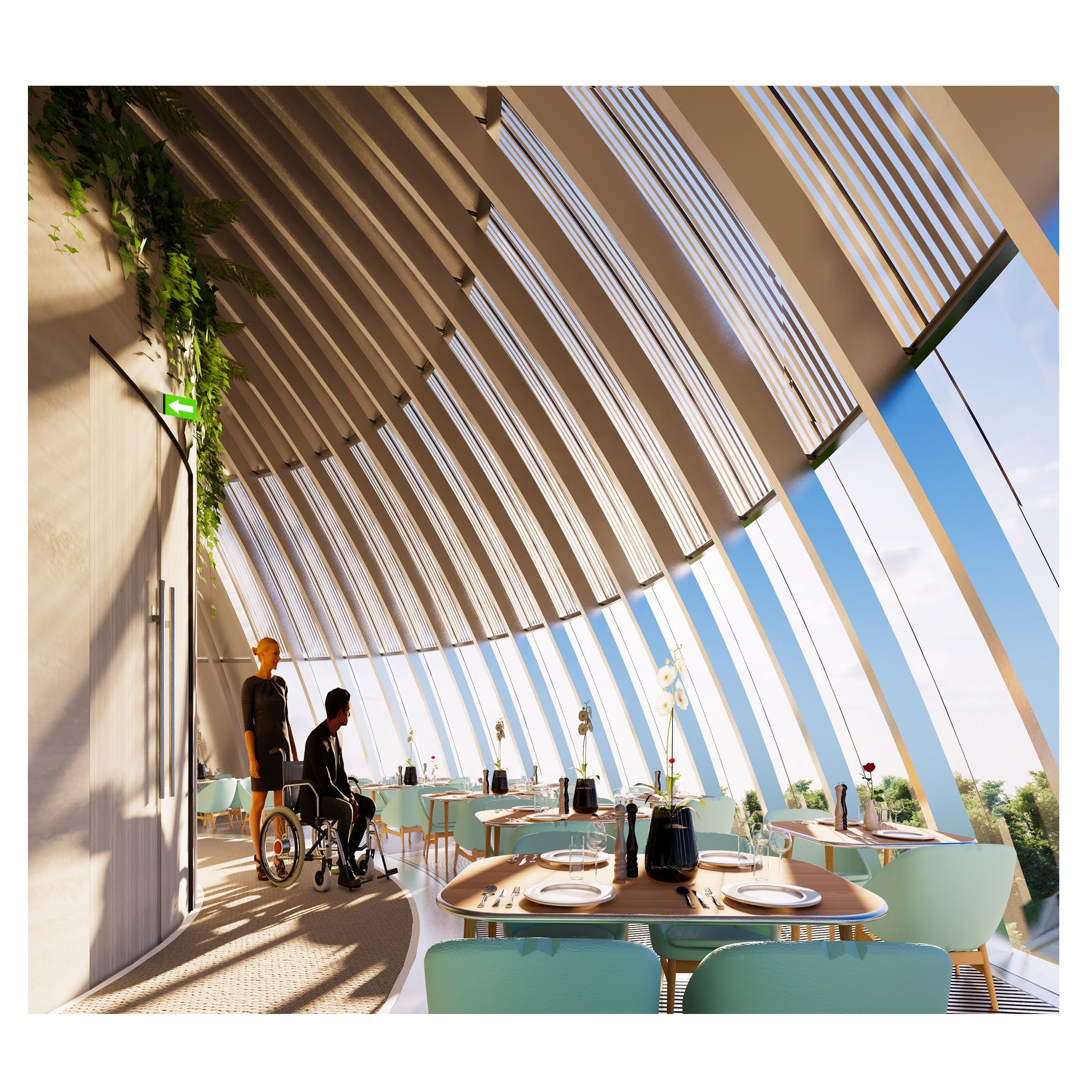 Modernized High-End Commercial Hall Steel Structure Shopping Mall