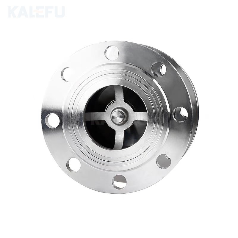 SS304 316L Sanitary Stainless Steel Ball Type Flange Joint Non Return Vertical Wafer Clamp Check Valve Silent One-Way Valves