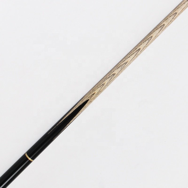 TQG-JX-046 Snooker Pool Cue 57 Inches Blended Ebony Three-Quarters Stainless Steel Carbon Maple White Wax Wood Billiards Cue
